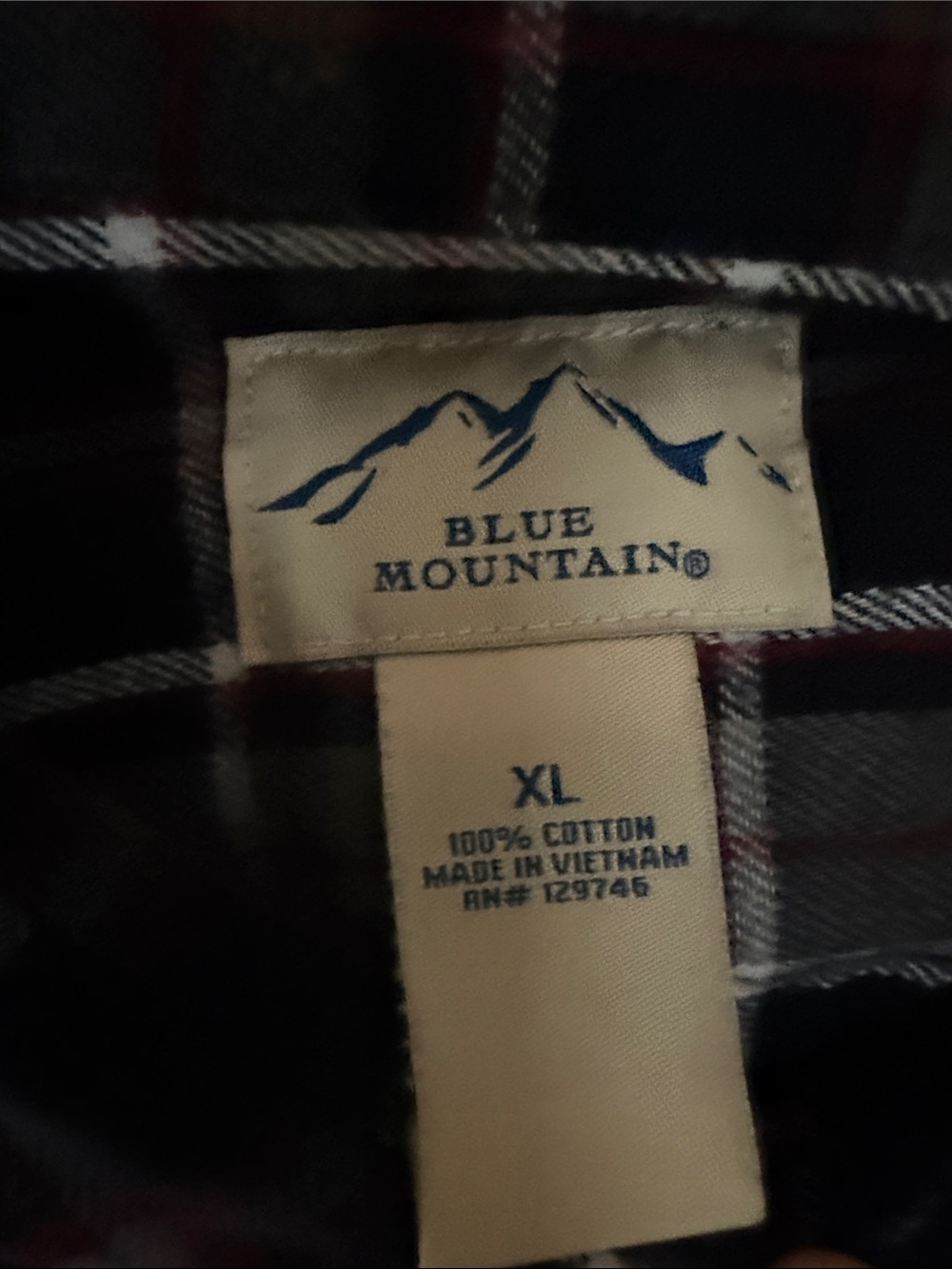Men's Black and Brown Plaid Long-Sleeve Button-Down Shirt - Picture 3 of 3